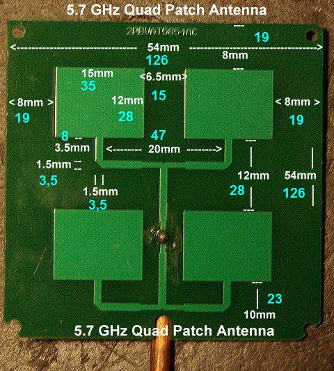 Схема патч антенна